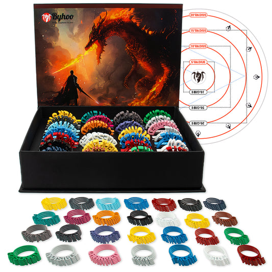 Byhoo  Metal DND Condition Rings 112 PCS in 28 Markers