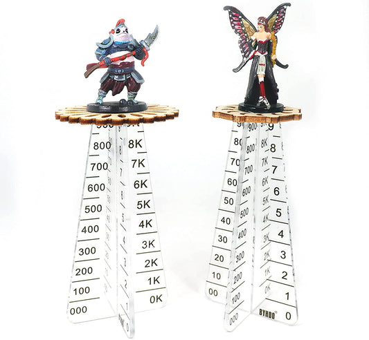 Flight Stands Set of 2 3D Combat Riser for TTRPG Flying Miniatures from 0 to 9999 ft DND Miniatures Figurines Flying Platform with Markable Heights suit for Warhamm