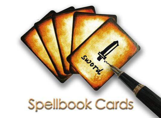 Byhoo DND Spellbook Cards and Reference 5e Gaming Accessories Recollection, Include 60 Pcs TTRPG & Dungeons and Dragons Self Defined Blank Magic Items Suitable for Beginner to Master Paying Cards